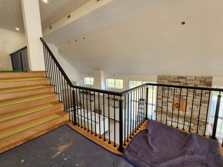 Rampe d'escalier sur mesure Saint-Hyacinthe